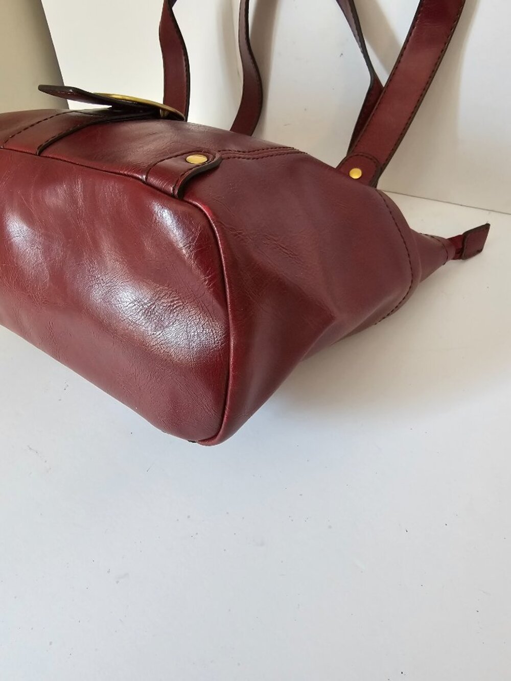 Relic Bag Red Faux Leather Casual Classic Shoulder - Picture 6 of 11